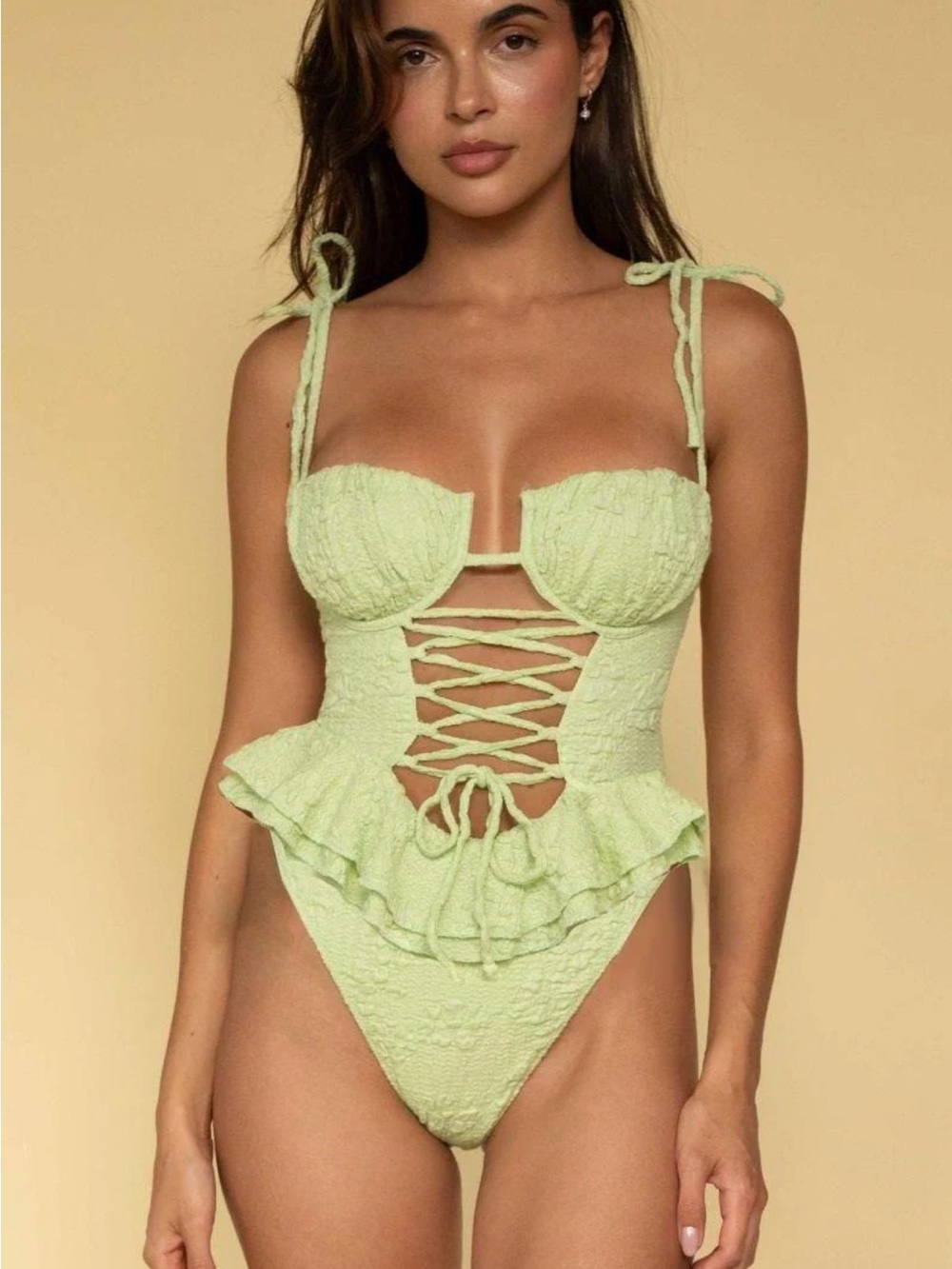 Montce Avo Floral Bianca One-Piece Swimsuit NWT |